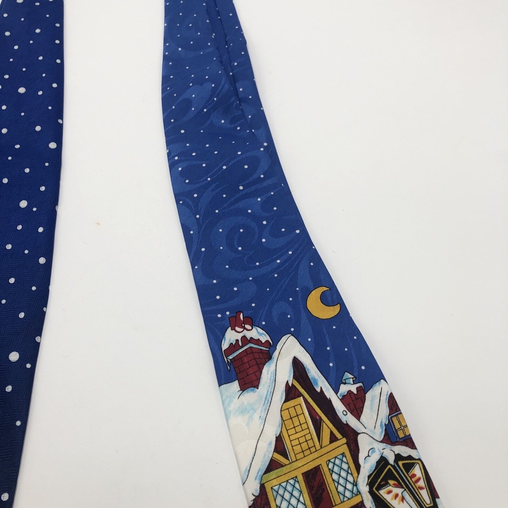 MICKEY UNLIMITED Mens Christmas Necktie Disney Mickey Donald Pluto Caroling - Picture 5 of 16